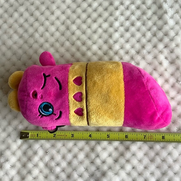 Shopkins Plush Lippy Lipstick Winking Stuffed Toy Imports Dragon Embroidered 💄 - Picture 7 of 7